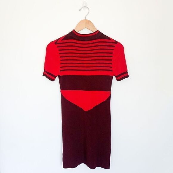 Topshop Unique Runway Collection Summer/Spring 2016 stripe knitted mini dress - Picture 4 of 13